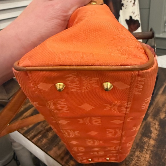 MCM Orange Shoulder Bag V0693-Germany - Picture 8 of 13